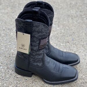 ARIAT Men's Sport Patriot Boots Men's 12 Black Camo